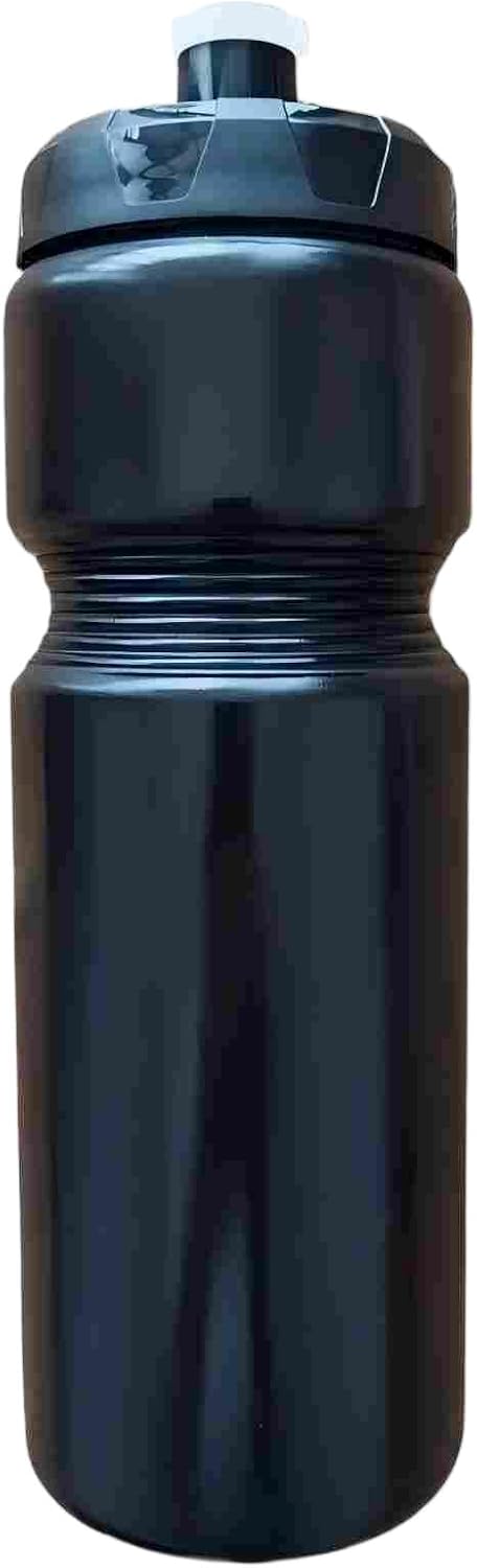 Squeeze Water Bottle Sports 24oz, BPA-Free Bicycle Water Bottle, Fit Bike Cage, Gym Cycling Hiking. (Black)