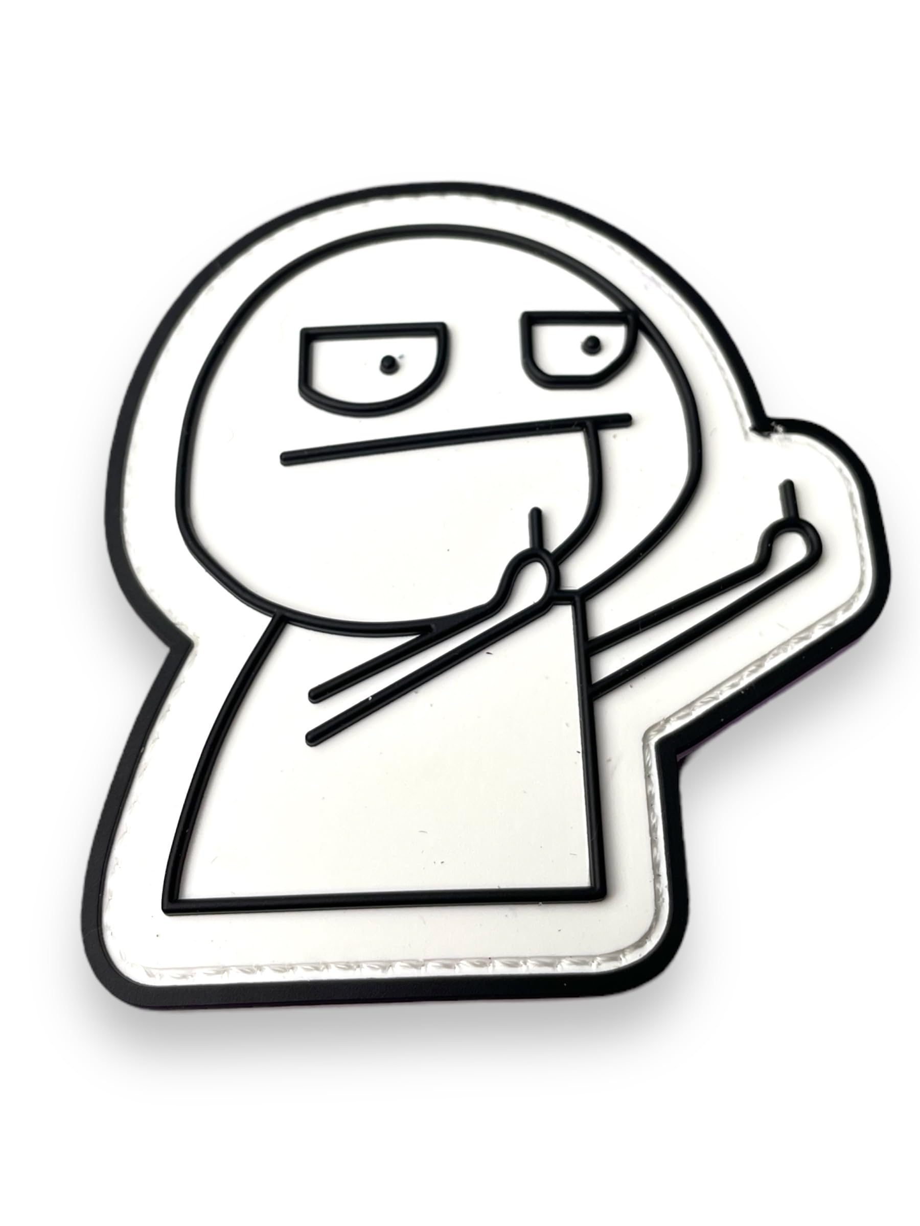 Jestik PVC Patch, Funny Patches, Humorous Tactical Morale Patch with Hook and Loop Fastener, Cute Patches for Backpacks, Military Uniforms, Jeans, Jackets, Vests, Hats & More - Never Go Full