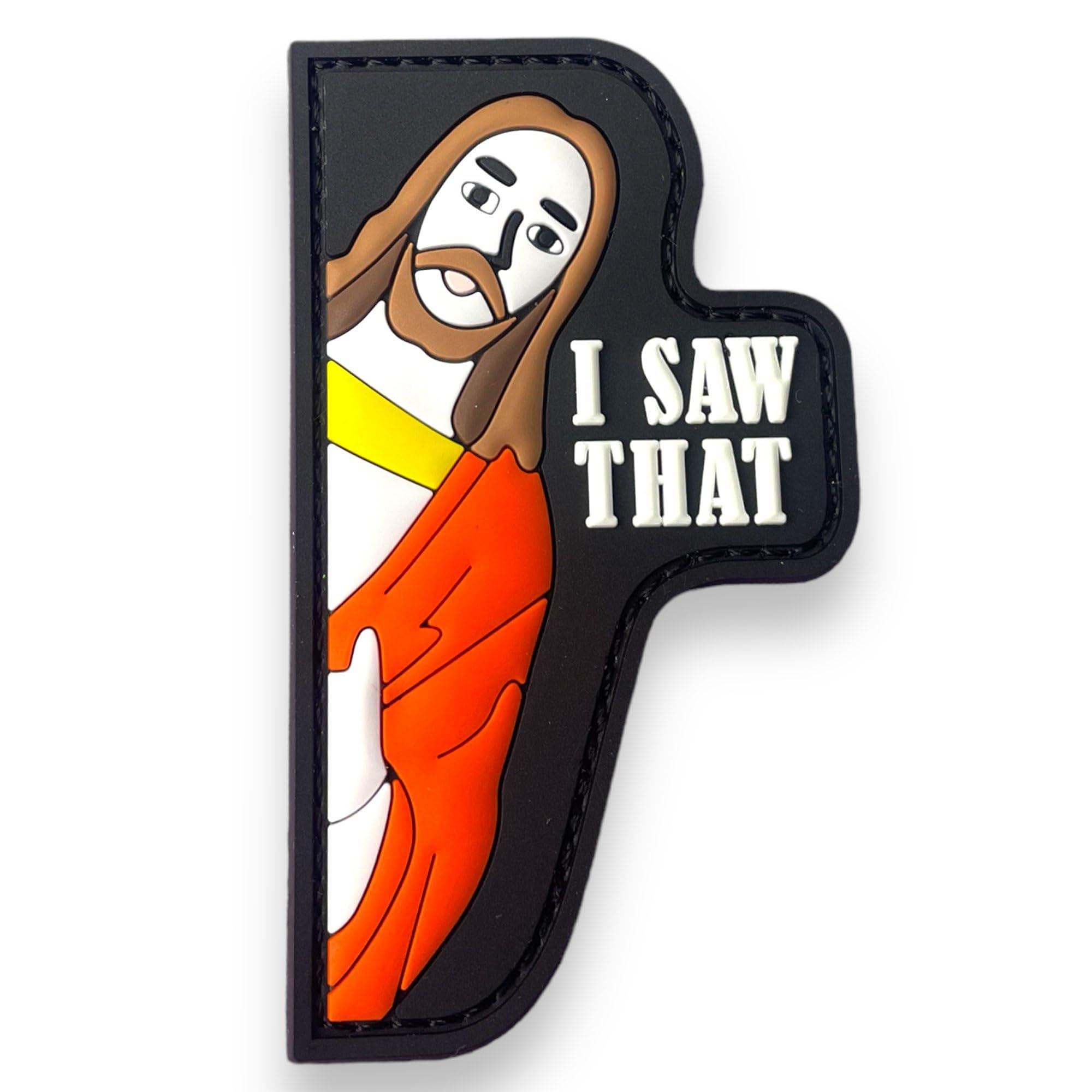 Jestik PVC Patch, Funny Patches, Humorous Tactical Morale Patch with Hook and Loop Fastener, Cute Patches for Backpacks, Military Uniforms, Jeans, Jackets, Vests, Hats & More - Never Go Full