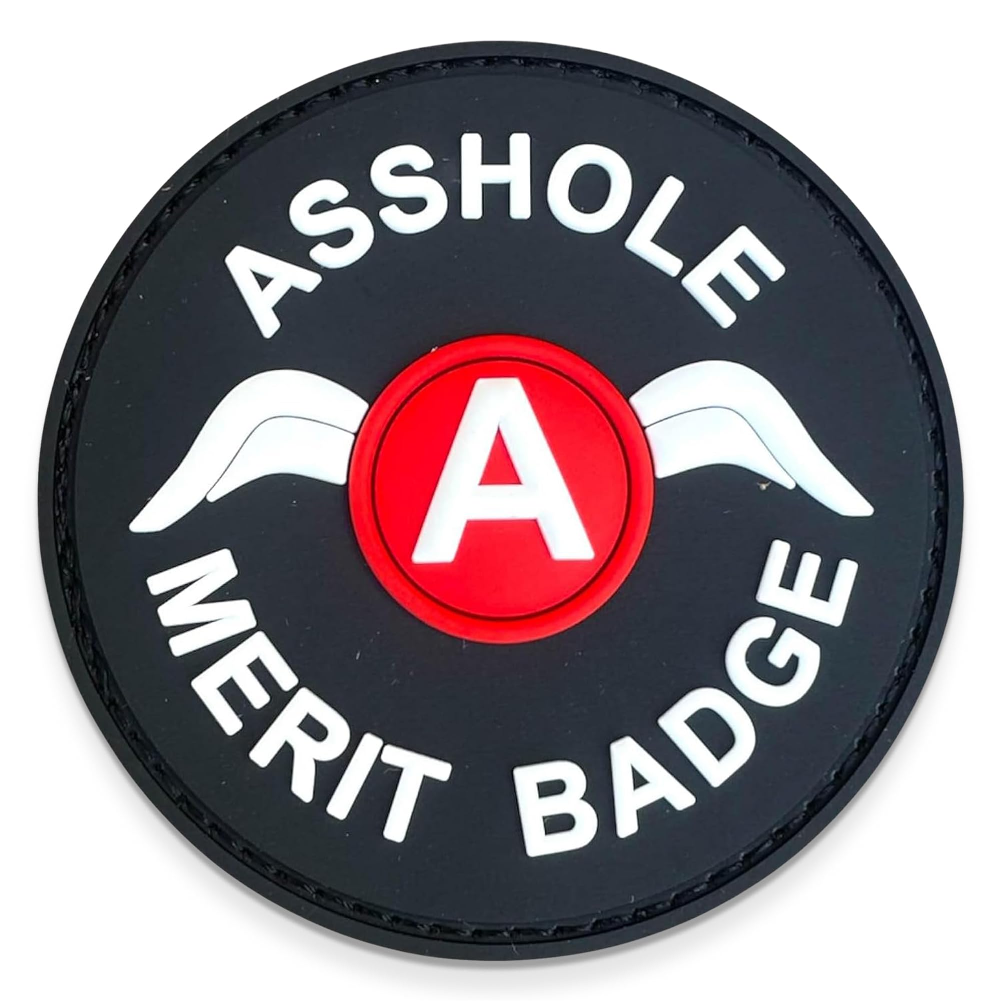 Jestik PVC Patch, Funny Patches, Humorous Tactical Morale Patch with Hook and Loop Fastener, Cute Patches for Backpacks, Military Uniforms, Jeans, Jackets, Vests, Hats & More - Never Go Full