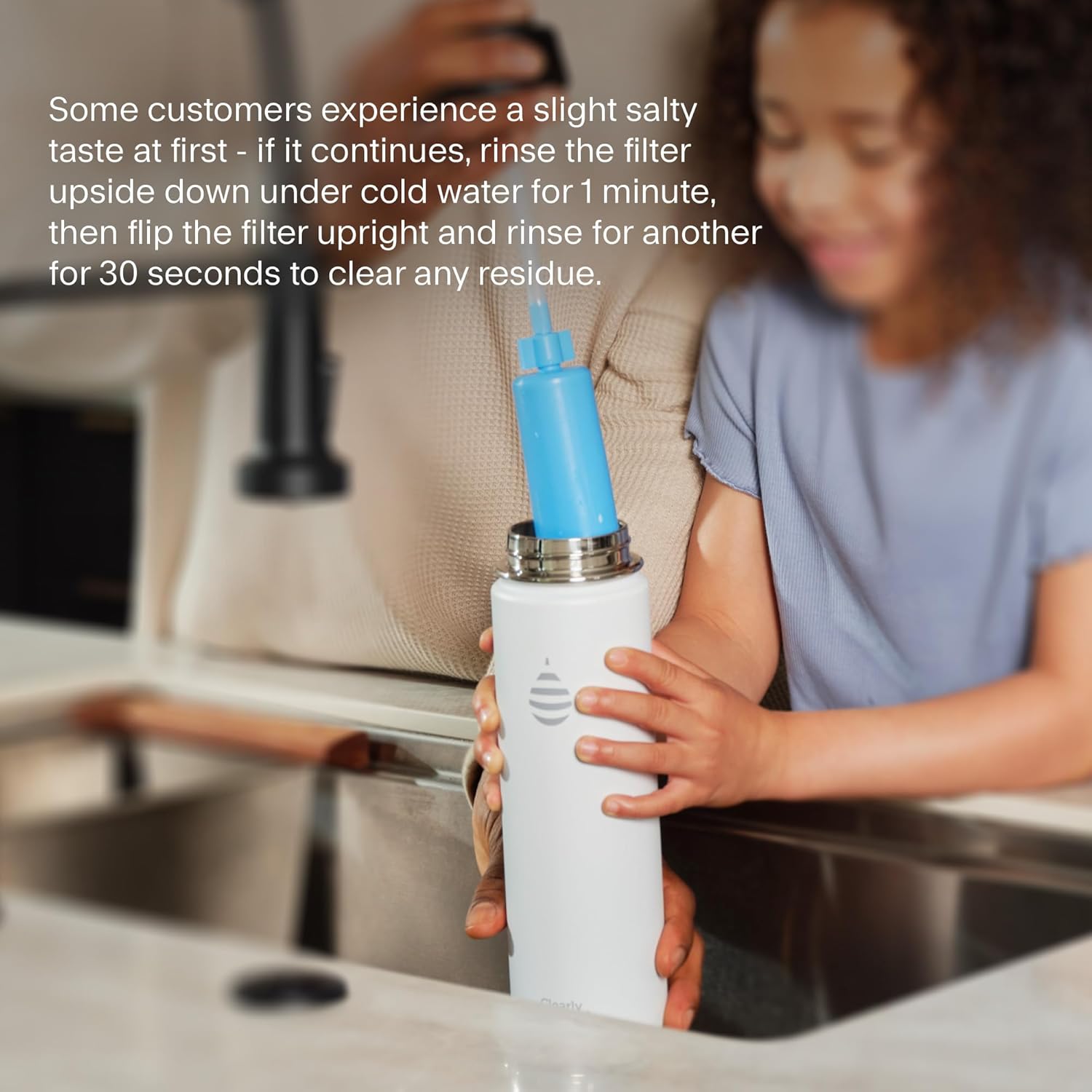 Clearly Filtered Water Bottle | Removes 220+ Contaminants, Double-Wall Insulated Stainless Steel, BPA/BPS Free, Phthalate Free, Filters Flouride Lead Chlorine (32oz, Crimson)